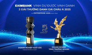 Eximbank được vinh danh “Doanh nghiệp xuất sắc châu Á” và “Doanh nghiệp tăng trưởng nhanh” tại APEA 2025