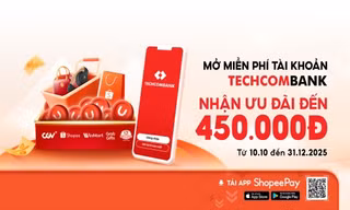 Mở tài khoản Techcombank trên ứng dụng ShopeePay, mô hình hợp tác ngân hàng - fintech thúc đẩy tăng trưởng kinh tế số