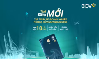 BIDV ra mắt thẻ tín dụng doanh nghiệp nội địa BIDV Napas Business