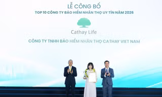 Cathay Life Việt Nam 10 năm liên tiếp được vinh danh Top 10 Công ty Bảo hiểm Uy tín