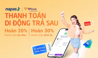 Hoàn tới 30% khi thanh toán hóa đơn điện thoại trả sau cùng NAPAS và TPBank