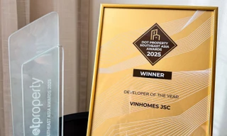 Vinhomes được vinh danh ‘Nhà phát triển bất động sản của năm’ khu vực Đông Nam Á 