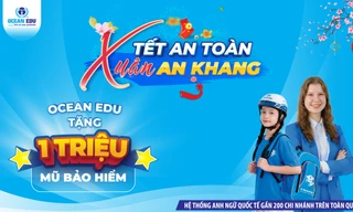 Hơn 1 triệu mũ bảo hiểm sẽ được trao tặng trong chiến dịch 'Tết An Toàn – Xuân An Khang' của Ocean Edu dịp đầu năm mới