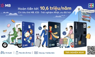 MB JCB làm mới trọn bộ ưu đãi thẻ: đáp ứng mọi nhu cầu chi tiêu, hoàn tiền tới 10% mỗi tháng