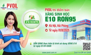 PVOIL thí điểm bán xăng sinh học E10 RON95