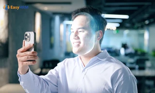 EasyHRM ứng dụng công nghệ eKYC vào chấm công nhận diện khuôn mặt