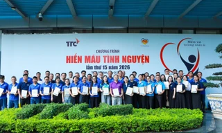 15 năm chương trình hiến máu tình nguyện 'Niềm vui từ lòng nhân ái'