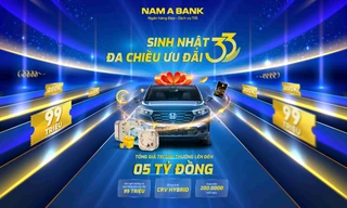 33 năm Nam A Bank: Hoàn tiền mỗi ngày, cơ hội trúng xe honda CR-V Hybrid