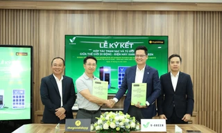V-Green hợp tác với thế giới di động triển khai hơn 2.000 trạm sạc và tủ đổi pin xe điện trên toàn quốc