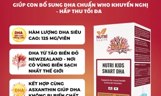 Đột phá mới từ thực phẩm hỗ trợ bảo vệ sức khỏe DHA - Tảo biển đỏ Nutri Kids Smart DHA