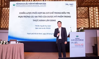 Trioderma - Dược mỹ phẩm Việt báo cáo nghiên cứu lâm sàng tại Hội nghị da liễu thẩm mỹ miền Nam 2026