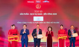 Khẳng định vị thế thương hiệu UDIC với TOP 10 Sản phẩm - Dịch vụ xanh - Bền vững 2025