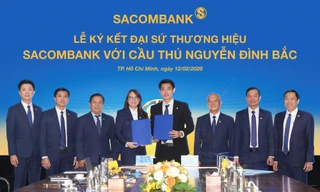 Cầu thủ Nguyễn Đình Bắc chính thức trở thành đại sứ thương hiệu Sacombank