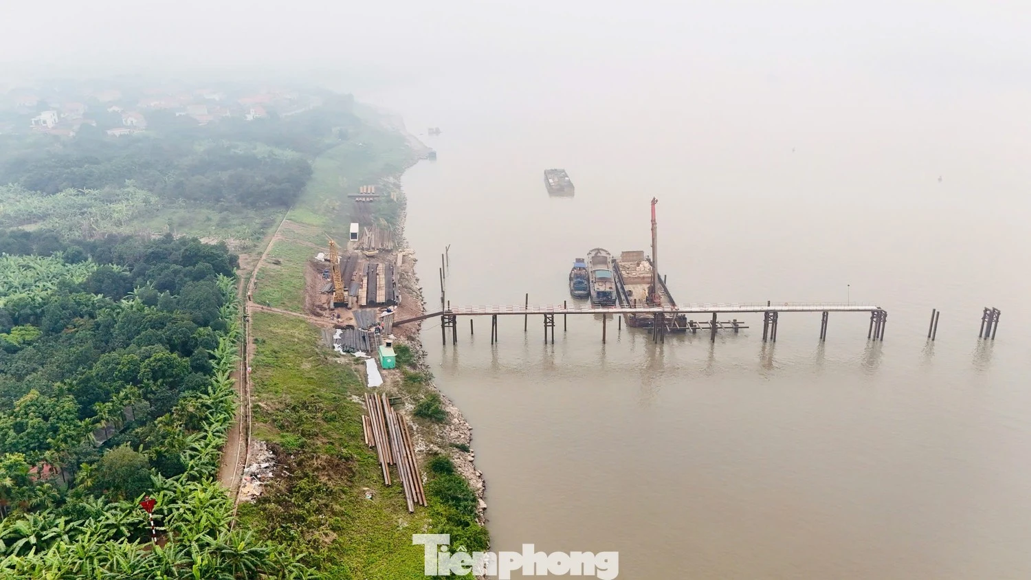 Xã Phúc Lộc thúc giục thu dọn mặt bằng cho dự án cầu Vân Phúc qua sông Hồng