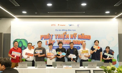 Lễ tổng kết Dự án Đồng đào tạo 2025 của môn học SE116 - Phát triển kỹ năng Lập trình Game ứng dụng trong thực tế