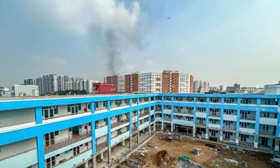 Ngôi trường hình thành trên nền nghĩa trang lớn nhất TPHCM sắp hoàn thiện