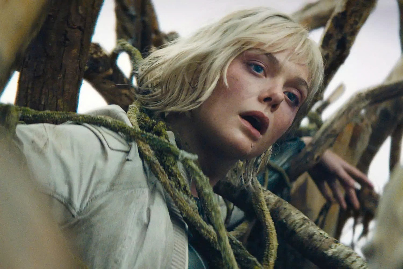 Tạo hình của "Công chúa Anora" Elle Fanning trong "Predator: Badlands". Ảnh: 20th Century Studios f56a06db0aae83f0dabf.jpg