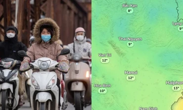 Hôm nào Hà Nội giảm nhiệt còn 12 độ C do không khí lạnh tăng cường?