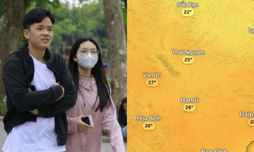 Không khí lạnh ảnh hưởng tới miền Bắc, Hà Nội giảm bao nhiêu độ?