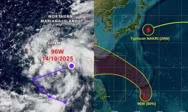 Dự báo áp thấp 96W có khả năng thành bão số 12, ảnh hưởng tới nước ta thế nào?