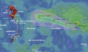 Áp thấp 93W dự báo có thể thành cơn bão số 11, tên gọi là Matmo