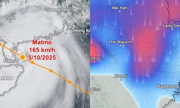 Thời điểm nào Hà Nội mưa lớn nhất do ảnh hưởng của bão số 11 Matmo?