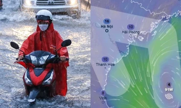 Áp thấp nhiệt đới 91W có khả năng mạnh lên thành bão không? 