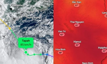 Ảnh hưởng từ bão số 7: Hà Nội oi nóng rồi giảm nhiệt từ ngày mai
