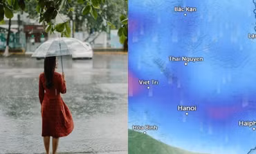 Dự báo Hà Nội sẽ mưa to, giảm nhiệt mạnh trong ngày 17/4