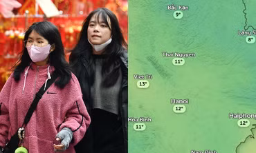 Hà Nội rét đậm trong ngày 6/1, chưa phải ngày có nhiệt độ thấp nhất