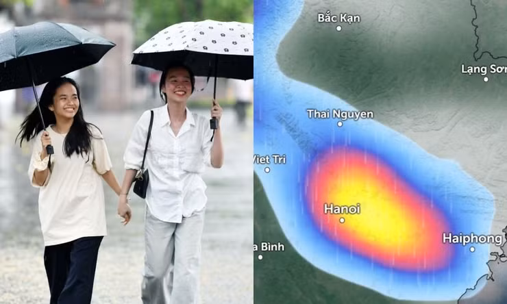 Hà Nội có khả năng mưa dông trong tối 31/3 khi không khí lạnh về