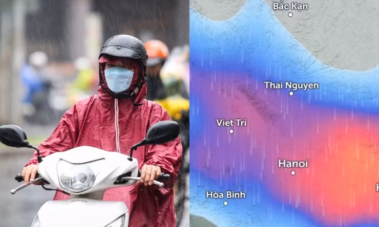 Hà Nội dự báo tiếp tục mưa từ đêm 28/4 khi có không khí lạnh về