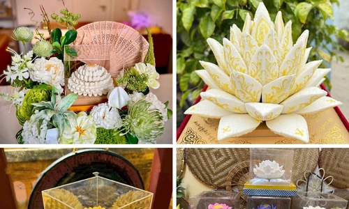 Vật phẩm thờ cúng 'nghệ thuật' hút khách dịp Rằm tháng Giêng
