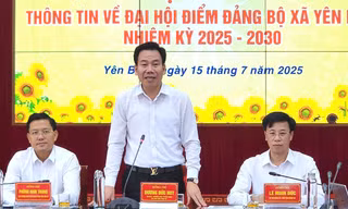 Xã cạnh hồ Thác Bà đưa chỉ tiêu 75% dân số hạnh phúc vào văn kiện đại hội 