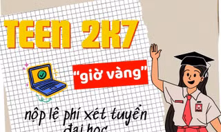 Teen 2K7 lưu ý “giờ vàng” nộp lệ phí xét tuyển đại học 2025