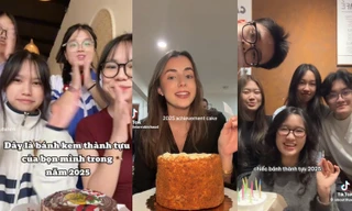 Cùng GenZ "nhìn lại" 2025 với trào lưu "chiếc bánh thành tựu"