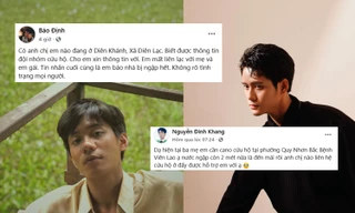 Diễn viên Đình Khang, Bảo Định kêu gọi hỗ trợ gia đình bị kẹt trong vùng ngập sâu