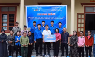 Tuổi trẻ đoàn viên, thanh niên chung tay góp sức hỗ trợ người dân sau cơn bão 