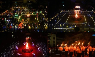 Đồng Tháp: Teen THPT chuyên Nguyễn Quang Diệu "nhảy lửa" như biểu diễn phép thuật