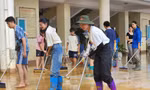 Hội Phụ nữ Bộ Công an và dàn nghệ sĩ dọn dẹp ở Thái Nguyên