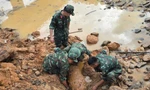 Phát hiện quả bom nặng 350 kg còn nguyên ngòi nổ khi dọn dẹp đất đá sau mưa lũ