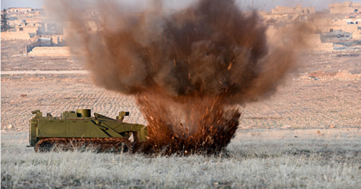 Robot rà phá mìn Uran-6 hoạt động như thế nào? ảnh 1