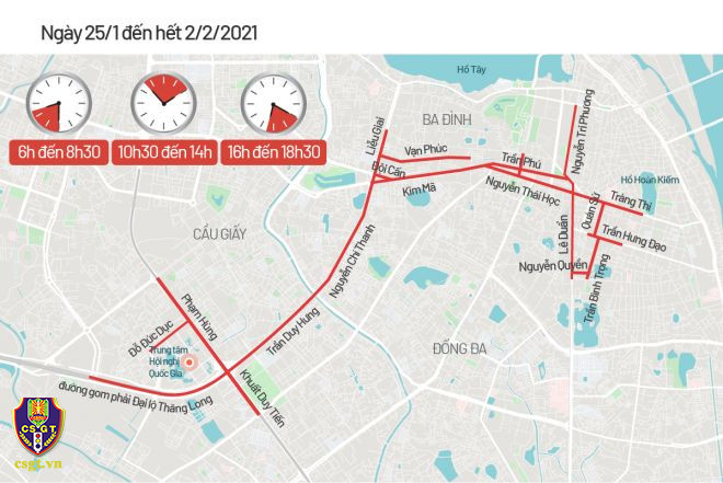 Hà Nội phân luồng giao thông phục vụ Đại hội Đảng XIII ảnh 5