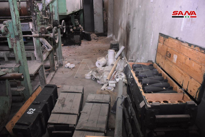 Phát hiện xưởng sản xuất vũ khí cực lớn của phiến quân ở Syria ảnh 3