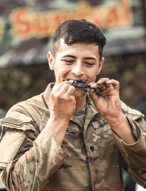 Tập trận Hổ Mang Vàng: Binh sĩ luyện ăn nhện, uống máu rắn ảnh 3