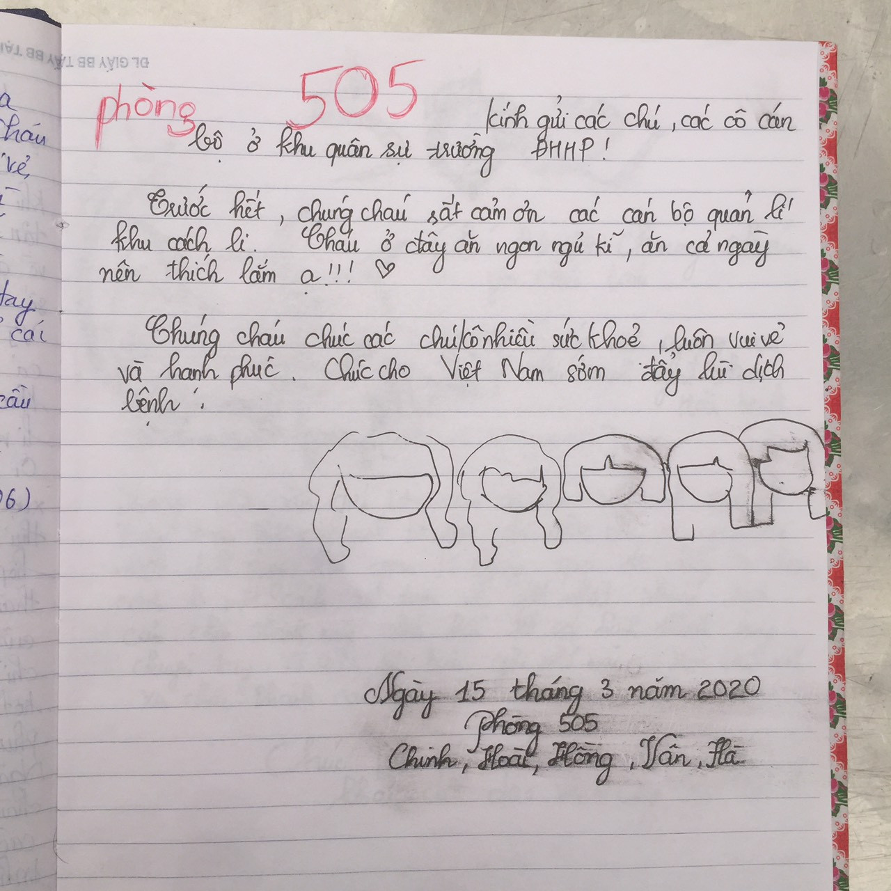 Cảm động những bức thư gửi từ khu cách ly: Cảm ơn chú bộ đội! ảnh 10