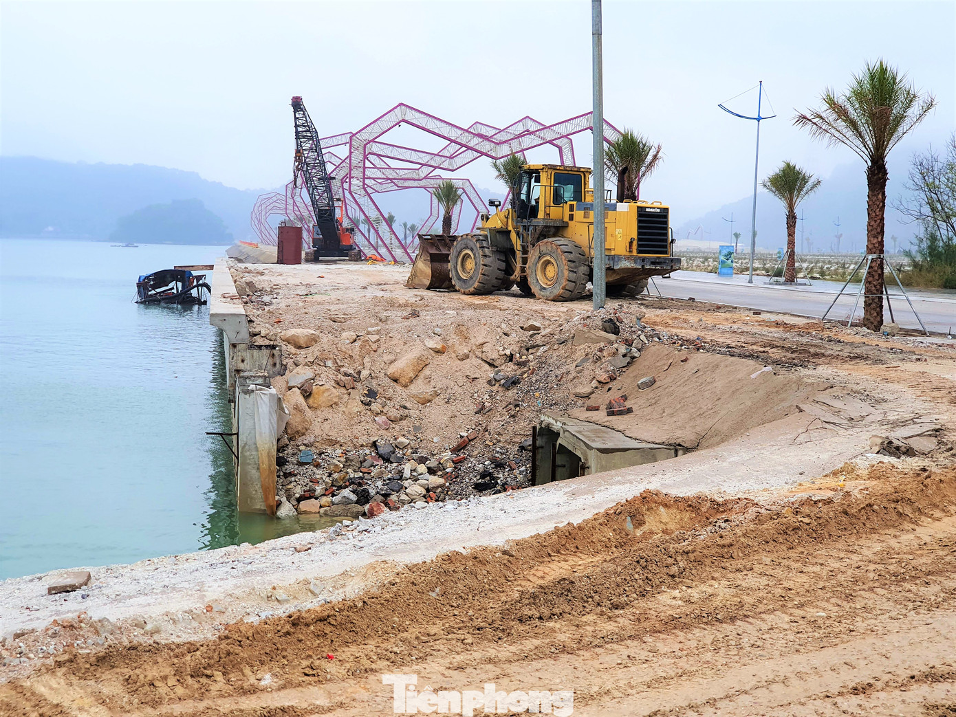 Vụ đổ đất lấn vịnh Bái Tử Long: Doanh nghiệp san gạt bãi bồi thành bãi tắm? ảnh 4