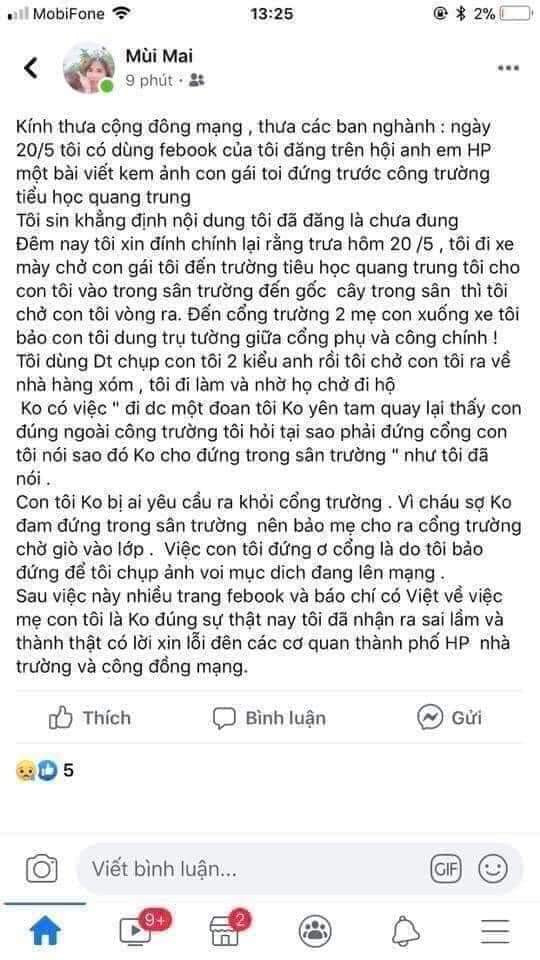 Xuất hiện clip tố vụ “học sinh Hải Phòng đứng nắng trước cổng trường” là dàn dựng ảnh 2