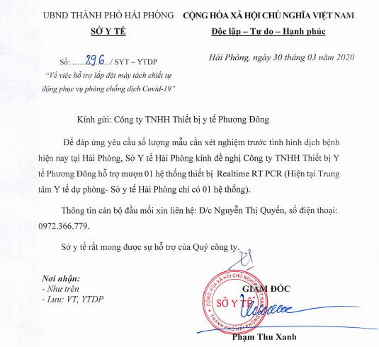 Máy xét nghiệm COVID-19 gần 10 tỷ của Hải Phòng là 'đồ đi mượn' ảnh 1