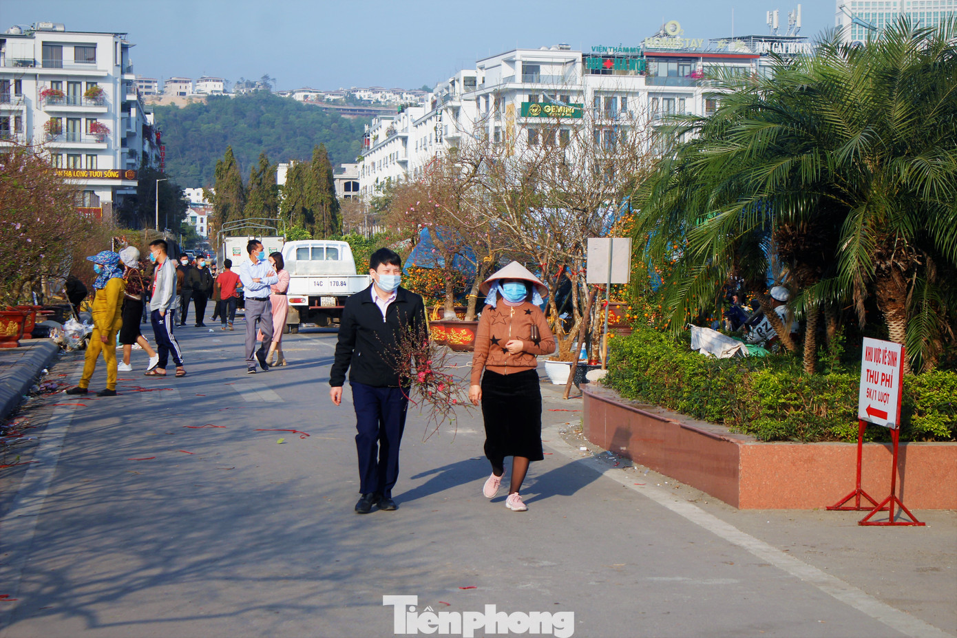 Nhiều ca mắc COVID-19, TP. Hạ Long vẫn tổ chức bắn pháo hoa, hội hoa Xuân ảnh 1